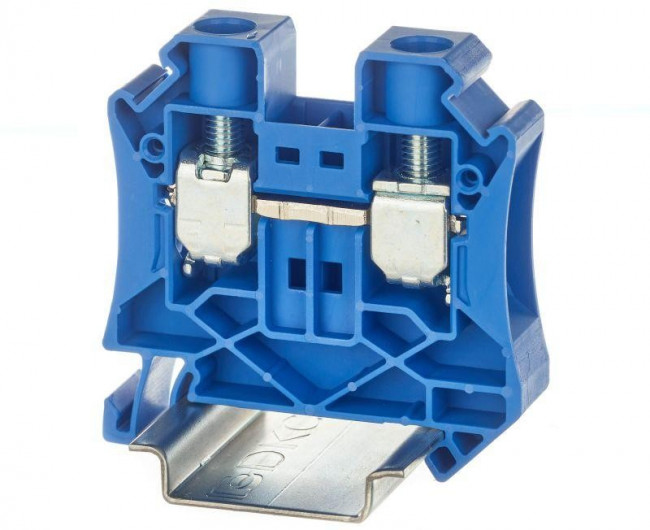 TUR-16-BU, Клемма проходная , винтовой зажим, 2 точки подключения, 16 кв.мм, синяя TUR-16-BU, Клемма проходная , винтовой зажим, 2 точки подключения, 16 кв.мм, синяя