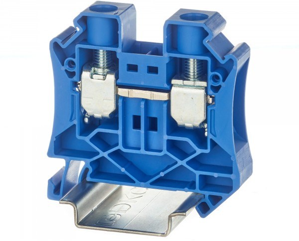 TUR-16-BU, Клемма проходная , винтовой зажим, 2 точки подключения, 16 кв.мм, синяя TUR-16-BU, Клемма проходная , винтовой зажим, 2 точки подключения, 16 кв.мм, синяя