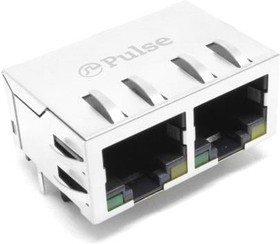 JXR8-1003NL, Modular Connectors / Ethernet Connectors RJ45 1x2 Cat5e Pin-in-Paste