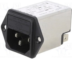 5200.0623.1, AC Power Entry Modules SCREW-ON 1-POLE 6A