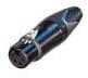 NC4FXX-B, XLR Cable Socket, Socket, Straight, Cable Mount, 4 Poles