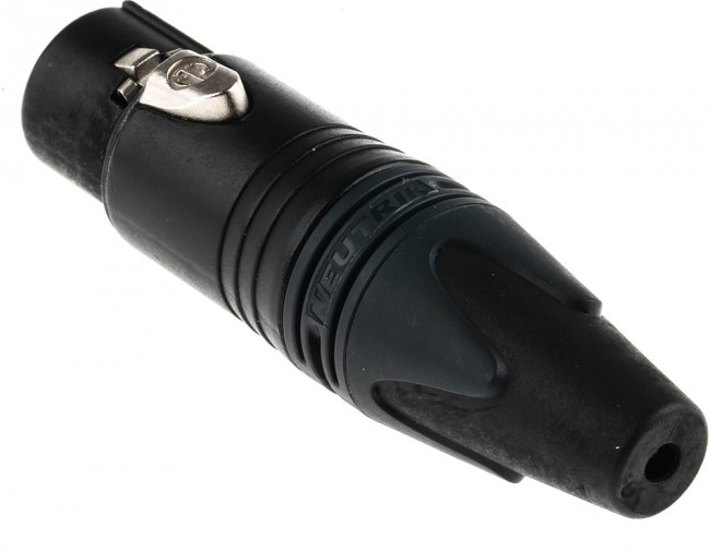 NC4FXX-B, XLR Cable Socket, Socket, Straight, Cable Mount, 4 Poles