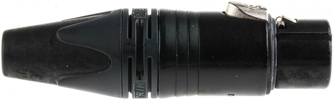 NC4FXX-B, XLR Cable Socket, Socket, Straight, Cable Mount, 4 Poles