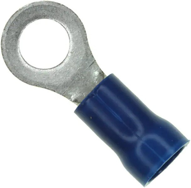 34161, Клемма с кольцевым наконечником, #10, 14 AWG, 2.62 мм², PLASTI-GRIP, Синий 34161, Клемма с кольцевым наконечником, #10, 14 AWG, 2.62 мм², PLASTI-GRIP, Синий