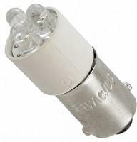 VC18626230, LED Replacement Lamps - Based LEDs T3 1/4 Bayonet Multi LED Red 230V AC/DC