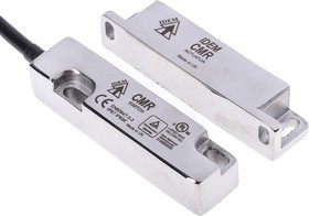 138022, CMR Series Magnetic Non-Contact Safety Switch, 250V ac, 316 Stainless Steel Housing, 2NC, 5m Cable