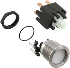 3-101-010, Pushbutton Switch, Vandal Proof Latching Function 16 A 250 VAC / 30 VDC 2NO IP64 3-101-010, Pushbutton Switch, Vandal Proof Latching Function 16 A 250 VAC / 30 VDC 2NO IP64