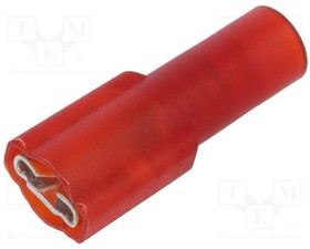 KEYS8291, Наконечник: плоский, 4,8мм, 0,5мм, "мама", обжим, на провод, медь