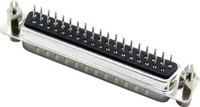 RND 205-00784, D-Sub Plug, Poles 37, 180° / Solder PCB THT