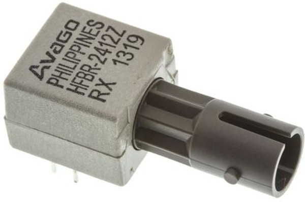 HFBR-2412Z, Fiber Optic Transmitters, Receivers, Transceivers Low Cost 5MBd ST FO Rx-Pb Free