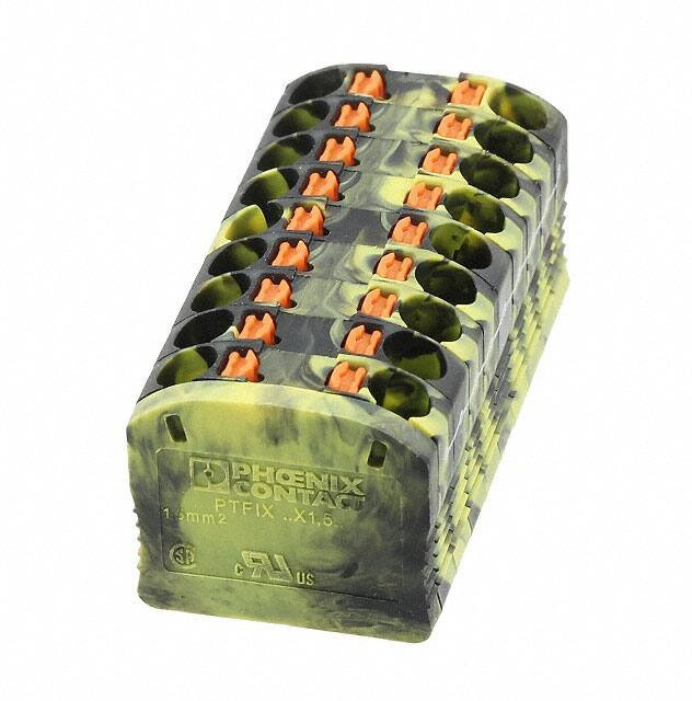 3002797, Conn Distribution Terminal Block 18 POS Spring Clamp DIN Rail/Panel Mount 17.5A 3002797, Conn Distribution Terminal Block 18 POS Spring Clamp DIN Rail/Panel Mount 17.5A