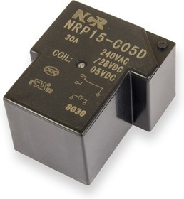 NRP-15-C-05D, Реле 1 переключ. 5VDC, 30A/240VAC SPDT