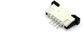 Разъем FPC Half Coverage Top Contact 1.0K-BS-4PWB 4 pin высота 2мм шаг 1мм
