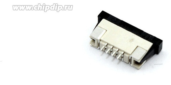Разъем FPC Half Coverage Top Contact 1.0K-BS-4PWB 4 pin высота 2мм шаг 1мм