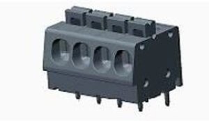 1986775-4, Fixed Terminal Blocks SCREWLESS, SW,4P, 5.08 PCB, Low Amp