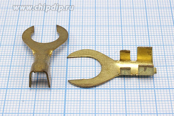 Клемма"U" d10, 4-8S латунь; №709 клемма"U" d10\\S4,0~8,0\лат\\\\