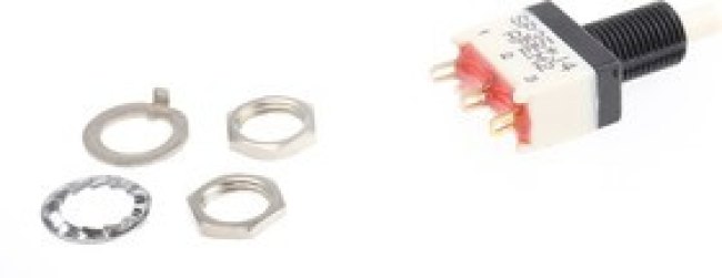 SP35S000077, Pushbutton Switches SPDT 0.1A 30VDC PLGR