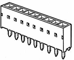 68685-304LF, CONNECTOR, RCPT, 4POS, 1ROW, 2.54MM