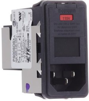 PS00SDSXA, AC Power Entry Modules 10A DUAL FUSE SNAP IN MOUNT