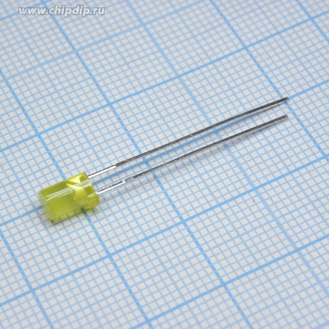 L-1413YDT, Светодиод, цилиндрический, Желтый, Сквозное Отверстие, 4mm, 20 мА, 2.1 В, 590 нм L-1413YDT, Светодиод, цилиндрический, Желтый, Сквозное Отверстие, 4mm, 20 мА, 2.1 В, 590 нм