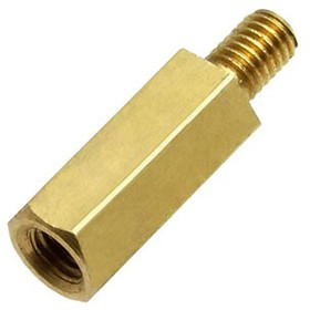 PCHSN-10, Стойка для печатных плат 10мм М3, латунь, шестигранная