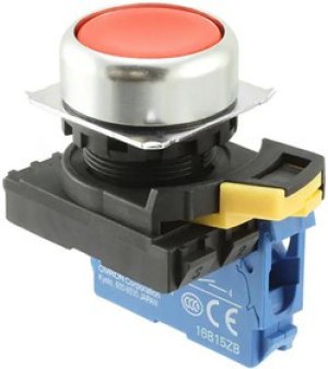 A22NN-RPM-NRA-G100-NN, Pushbutton Switches Assm, Prj, Mtl Bzl, Red, 1 NO A22NN-RPM-NRA-G100-NN, Pushbutton Switches Assm, Prj, Mtl Bzl, Red, 1 NO