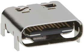 1054500101, Разъем USB TYPE-C, USB 3.1, розетка, 24 вывод(-ов), Поверхностный Монтаж, Прямой Угол