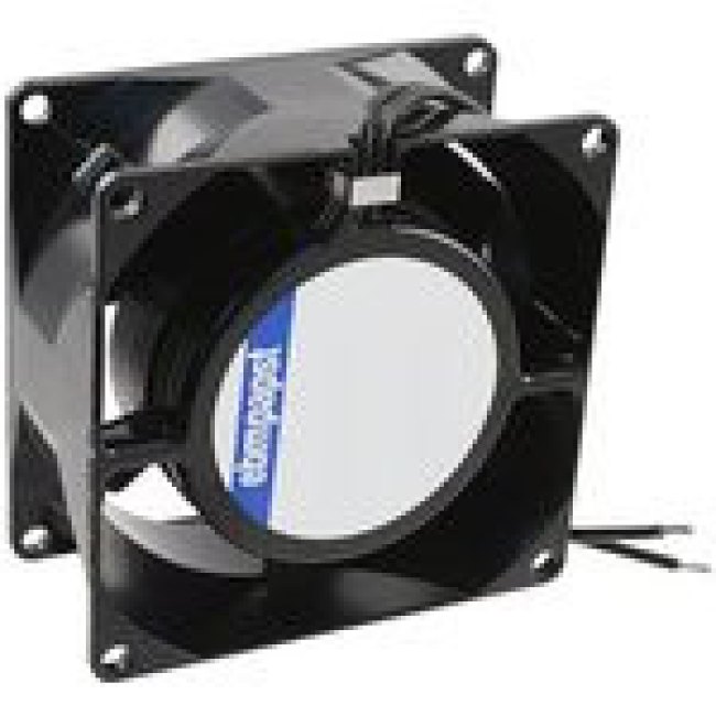 8550N, AC Axial Fan, серия 8000N, IP20, 230 В, Square, 80 мм, 38 мм, Скольжения, 29.4 фут³/мин 8550N, AC Axial Fan, серия 8000N, IP20, 230 В, Square, 80 мм, 38 мм, Скольжения, 29.4 фут³/мин