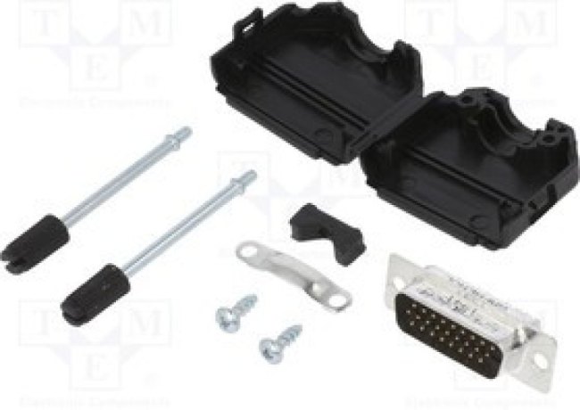 DPPKM-26MHSL, Разъем D-Sub HD; PIN: 26; "папа"; прямой; пайка; н