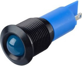 Q16P1BXXB220E, LED Indicator, Solder Lug / Faston 2.8 x 0.8 mm, Fixed, Blue, AC, 220V