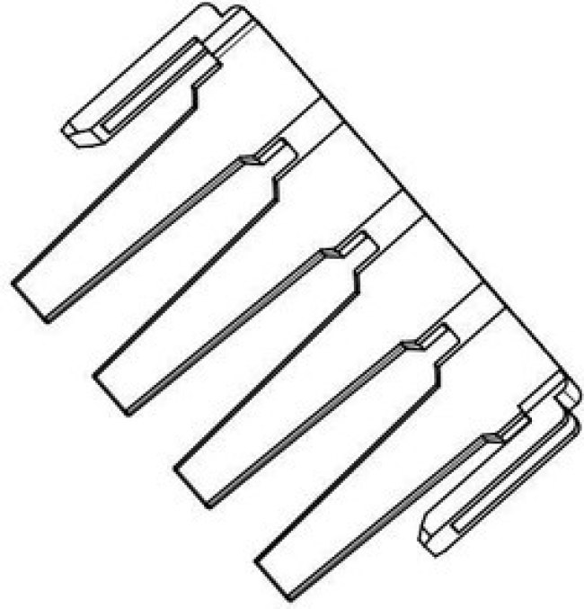 105415-0001, Headers &amp; Wire Housings Mega-fit TPA 1Ckt 94 V-0 Nat