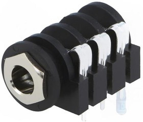 ACJS-IH, Телефонный аудио разъем, Stereo, 6.35mm, 3 контакт(-ов), Гнездо, Монтаж в Панель ACJS-IH, Телефонный аудио разъем, Stereo, 6.35mm, 3 контакт(-ов), Гнездо, Монтаж в Панель