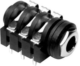 ACJS-IH, Телефонный аудио разъем, Stereo, 6.35mm, 3 контакт(-ов), Гнездо, Монтаж в Панель ACJS-IH, Телефонный аудио разъем, Stereo, 6.35mm, 3 контакт(-ов), Гнездо, Монтаж в Панель