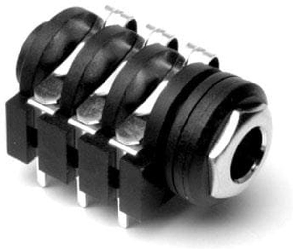 ACJS-IH, Телефонный аудио разъем, Stereo, 6.35mm, 3 контакт(-ов), Гнездо, Монтаж в Панель ACJS-IH, Телефонный аудио разъем, Stereo, 6.35mm, 3 контакт(-ов), Гнездо, Монтаж в Панель