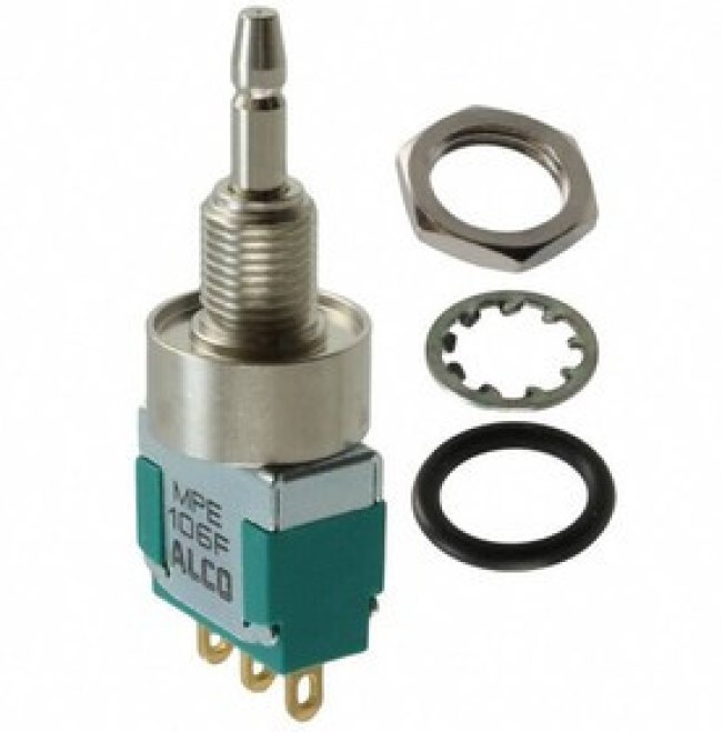 MPE106F, Pushbutton Switches SPDT MOM SPLSHPRF