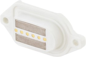 M9K702-400L, MultiMag 6, Straight Panel Mount Female Magnetic Connector, PCB Termination M9K702-400L, MultiMag 6, Straight Panel Mount Female Magnetic Connector, PCB Termination