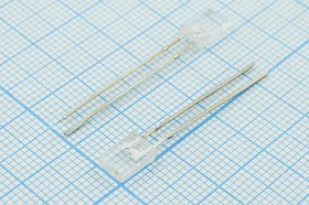 Светодиод 5 x 2 x 9, зеленый, 10 мкд, угол 90, цвет линзы: прозрачный, R3550