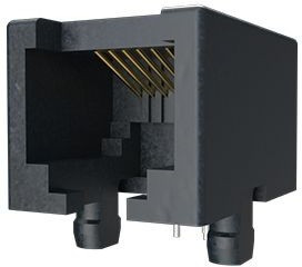 54601-908WPLF, Modular Connectors / Ethernet Connectors 8P8C CAT 3 MOD JACK HORIZ. 1 PORT