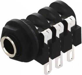 ACJS-PHS, Гнездо, Jack 6,35мм, "мама", stereo, с двойным выключателем ACJS-PHS, Гнездо, Jack 6,35мм, "мама", stereo, с двойным выключателем