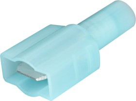 084-13-034, Разъем плоский РПИ-П(H) 2.5-(6.35) синий (уп./20 шт) HLT