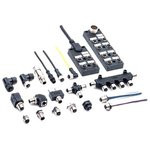 M12A-12PFFP-SF8001, Разъем Кабеля, 12-полюсное, M12, гнездо, M Series, M12, Female, 12 Positions