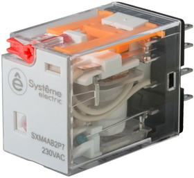 Реле 6А 4CO 230В AC тест кнопка LED SE SXM4AB2P7