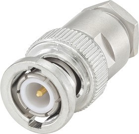 51S106-002N5, 50 Straight Cable Mount, BNC Connector, Plug, RG174/U, RG188 A/U, RG316/U