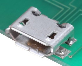 ZX62-B-5PA(33), USB Connectors MICRO B RECEPT RA SMT BTTM MNT