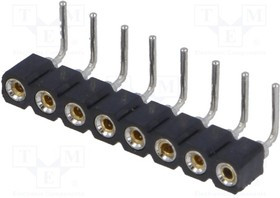 DS1002-01-1X08R13, Гнездо, IDC, "мама", PIN 8, угловой,цанговые контакты, 2,54мм, THT DS1002-01-1X08R13, Гнездо, IDC, "мама", PIN 8, угловой,цанговые контакты, 2,54мм, THT