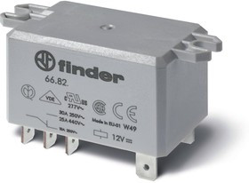 Силовое реле 2 CO конт. 30а, 230в Ac, подключение через fAston, фланц монт., 668282300000 Силовое реле 2 CO конт. 30а, 230в Ac, подключение через fAston, фланц монт., 668282300000