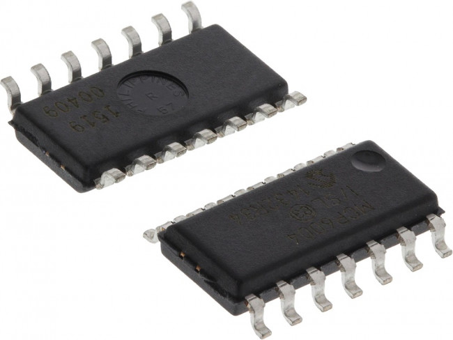 MCP6004-I/SL, Операционный усилитель, 1МГц, Rail-to-Rail, 4-канальный [SOIC-14]