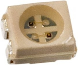 KAA-3528SURKSYKC, Светодиод smd 3,5х2,8мм красный, 630нм/200-320мкд - желтый/590нм/120- 240мкд/прозрачный/120°