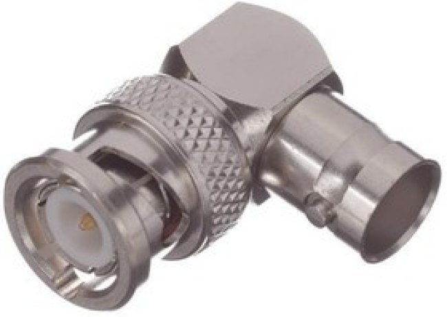 R141770000, RF Adapters - In Series BNC / RIGHT ANGLE MALE-FEMALE ADAPTER