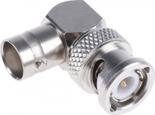 R141770000, RF Adapters - In Series BNC / RIGHT ANGLE MALE-FEMALE ADAPTER